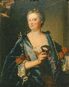 Hyacinthe Rigaud Portrait of Marie-Madeleine Mazade oil painting